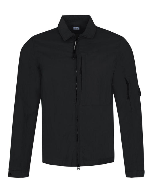 C.P. Company Chrome Nylon Black Overshirt